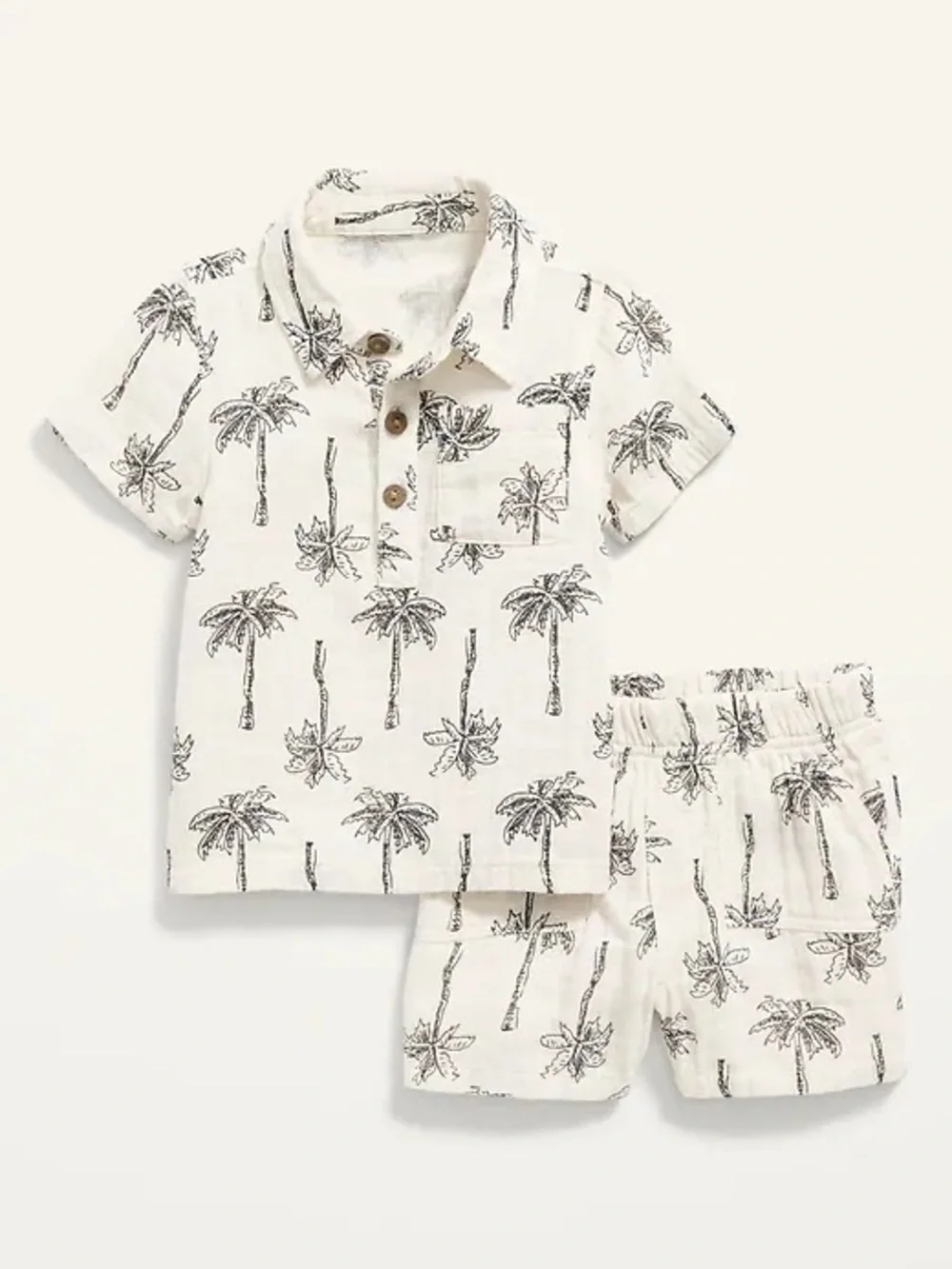 Old Navy Double-Weave Polo Shirt & Shorts Set for Baby.